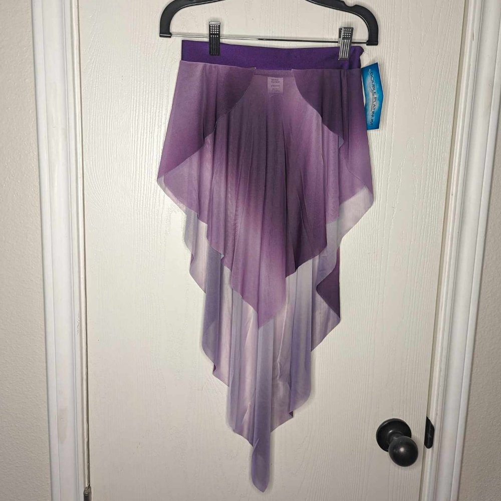 NWT - Girls Ombre Mesh Handkerchief Skirt *  M/L - Picture 3 of 8